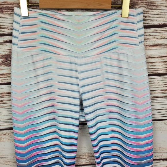 Athleta Womens Small Prism HR Chaturanga Capri Crop Athletic Leggings       #138 - Picture 2 of 7